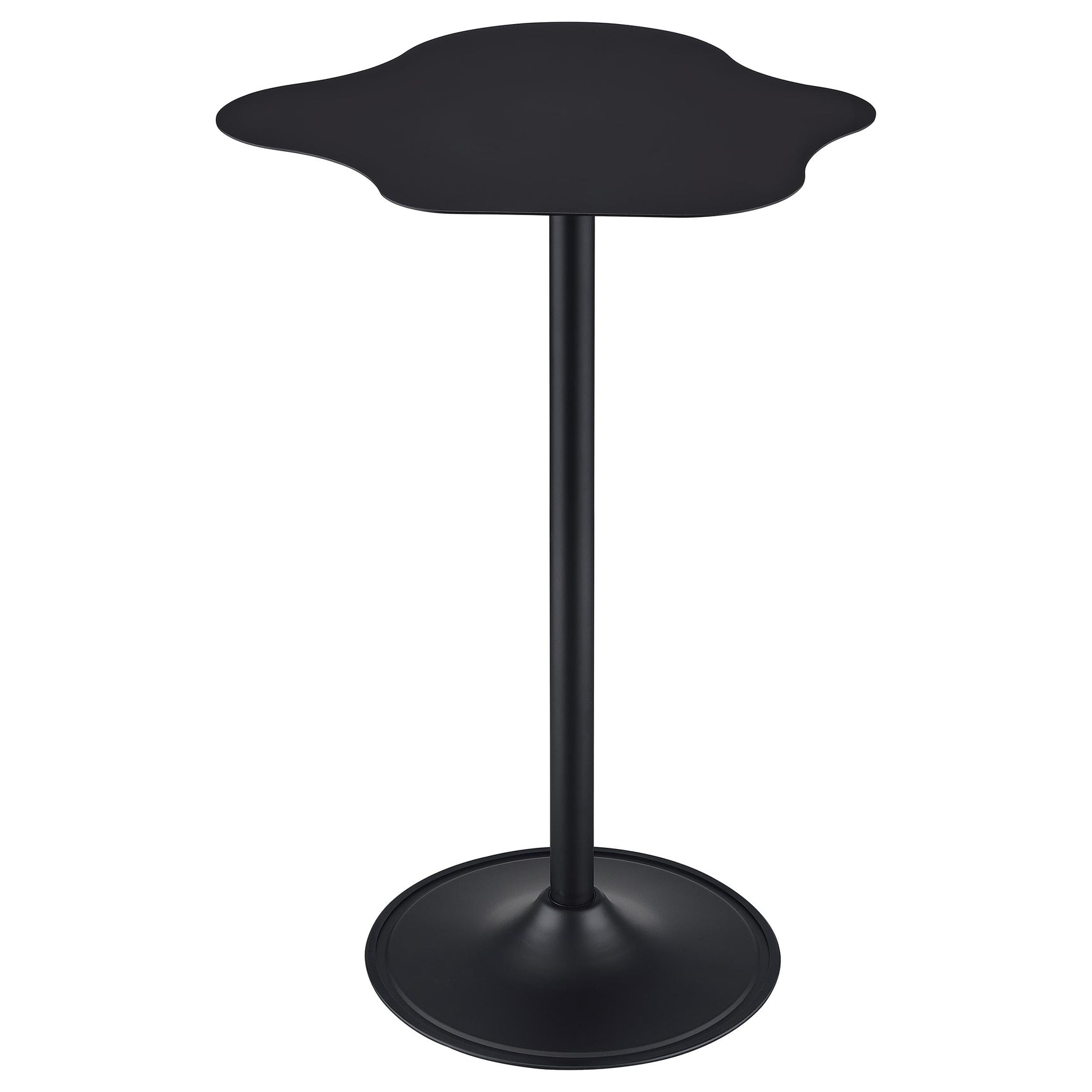 Keanu Black Curved 29-inch Cloud-Shaped Bistro Bar Table - Ornate Home