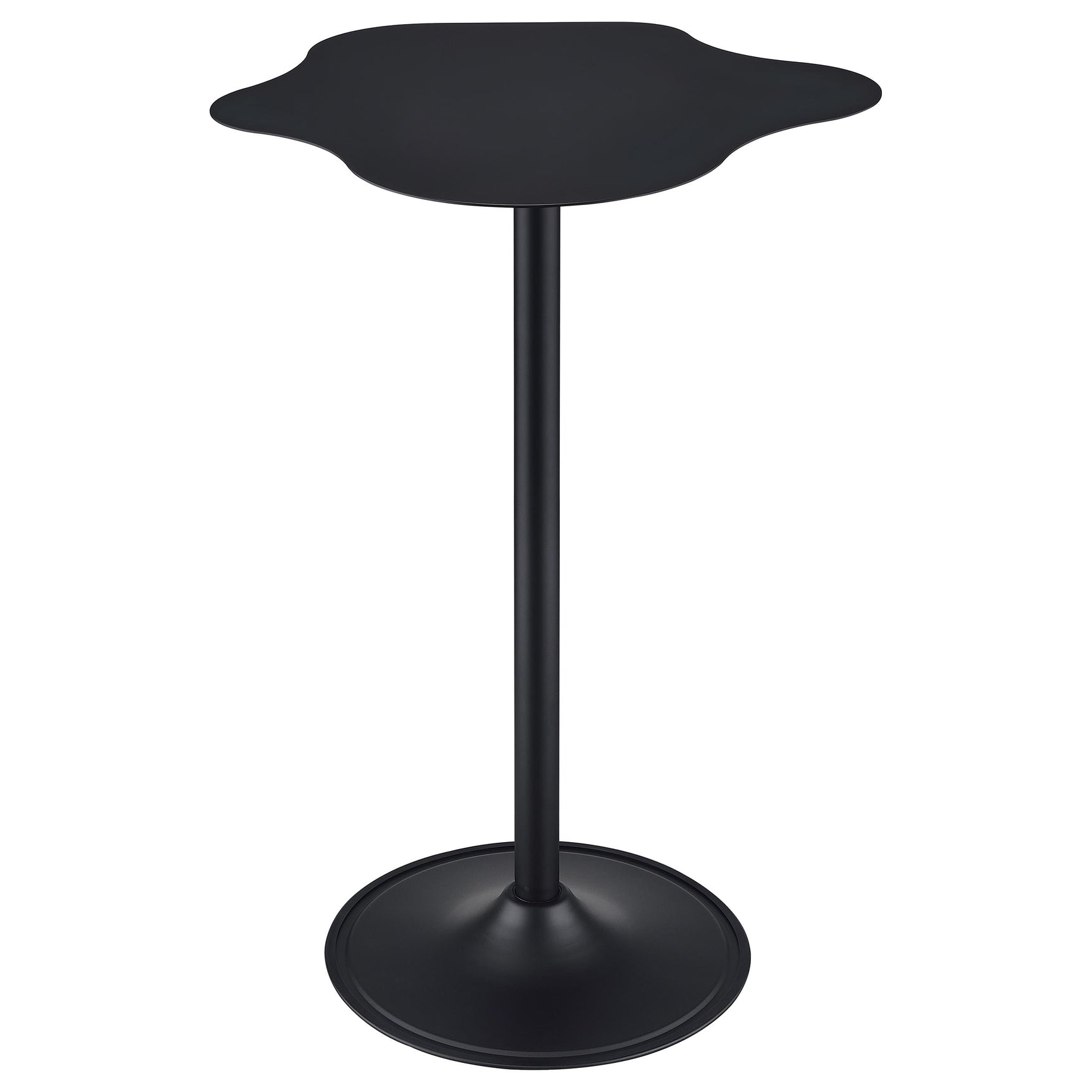 Keanu Black Curved 29-inch Cloud-Shaped Bistro Bar Table - Ornate Home