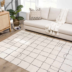 Keanu Black & White Area Rug - Clearance - Ornate Home