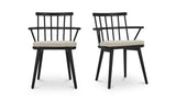 Keaton Black Dining Chair (Set of 2) - Ornate Home