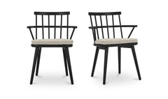 Keaton Black Dining Chair (Set of 2) - Ornate Home