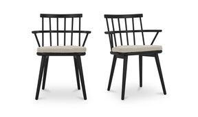 Keaton Black Dining Chair (Set of 2) - Ornate Home