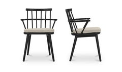 Keaton Black Dining Chair (Set of 2) - Ornate Home