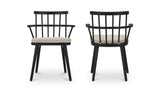 Keaton Black Dining Chair (Set of 2) - Ornate Home