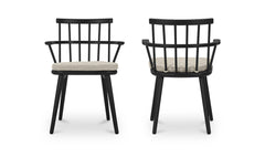 Keaton Black Dining Chair (Set of 2) - Ornate Home