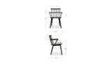 Keaton Black Dining Chair (Set of 2) - Ornate Home