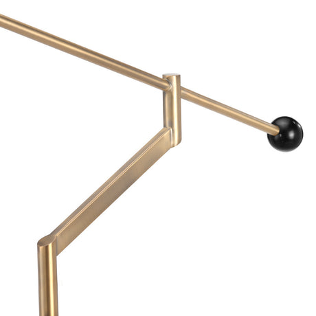 Keaton Gold/Black Floor Lamp - Ornate Home