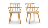 Keaton Natural Dining Chair (Set of 2) - Ornate Home