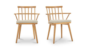 Keaton Natural Dining Chair (Set of 2) - Ornate Home