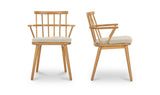 Keaton Natural Dining Chair (Set of 2) - Ornate Home