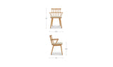 Keaton Natural Dining Chair (Set of 2) - Ornate Home