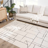 Keats Black & White Area Rug - Clearance - Ornate Home