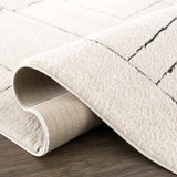 Keats Black & White Area Rug - Clearance - Ornate Home