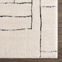 Keats Black & White Area Rug - Clearance - Ornate Home
