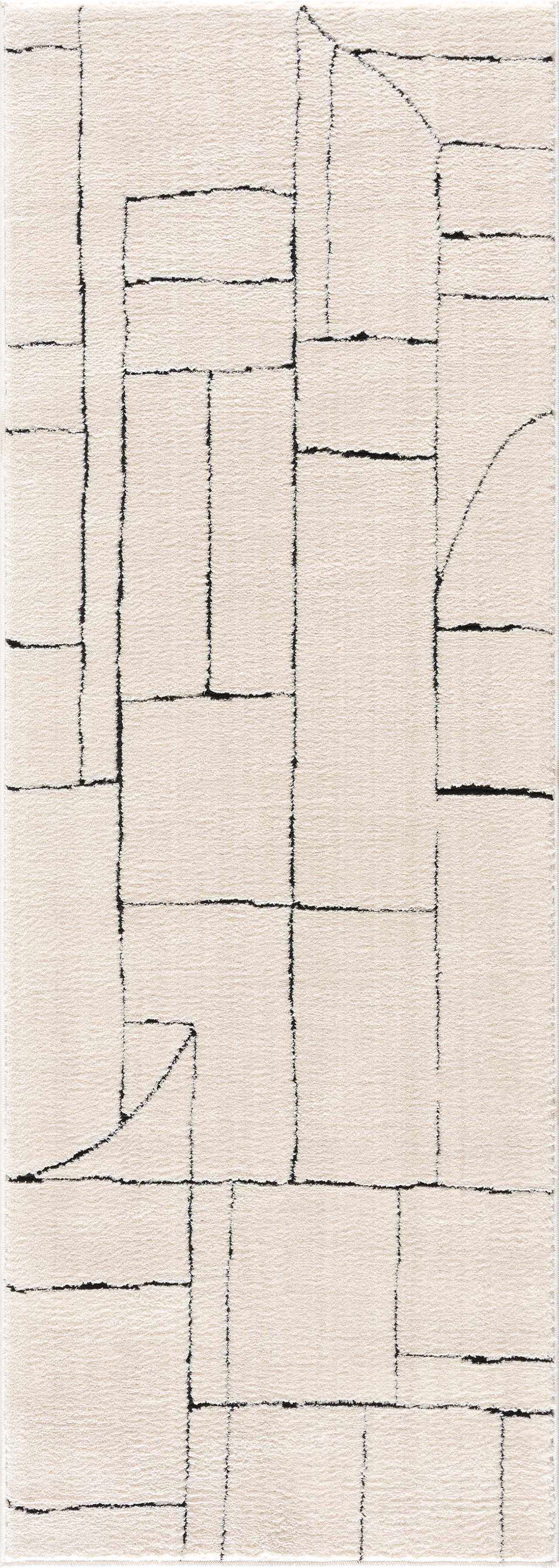 Keats Black & White Area Rug - Clearance - Ornate Home