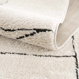 Keats Black & White Area Rug - Clearance - Ornate Home