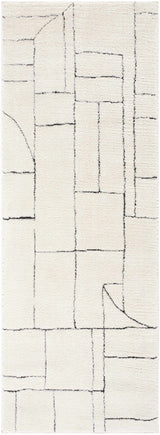 Keats Black & White Area Rug - Clearance - Ornate Home