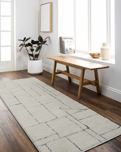 Keats Black & White Area Rug - Clearance - Ornate Home