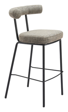 Kede Green Tweed Barstool - Ornate Home