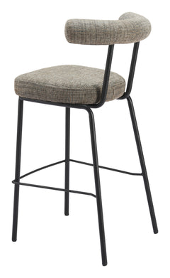 Kede Green Tweed Barstool - Ornate Home