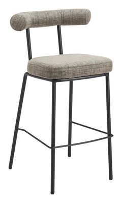 Kede Green Tweed Barstool - Ornate Home