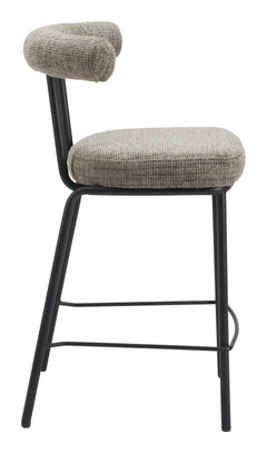 Kede Green Tweed Counter Stool - Ornate Home