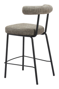 Kede Green Tweed Counter Stool - Ornate Home