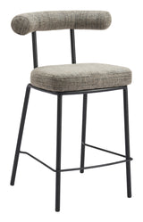 Kede Green Tweed Counter Stool - Ornate Home