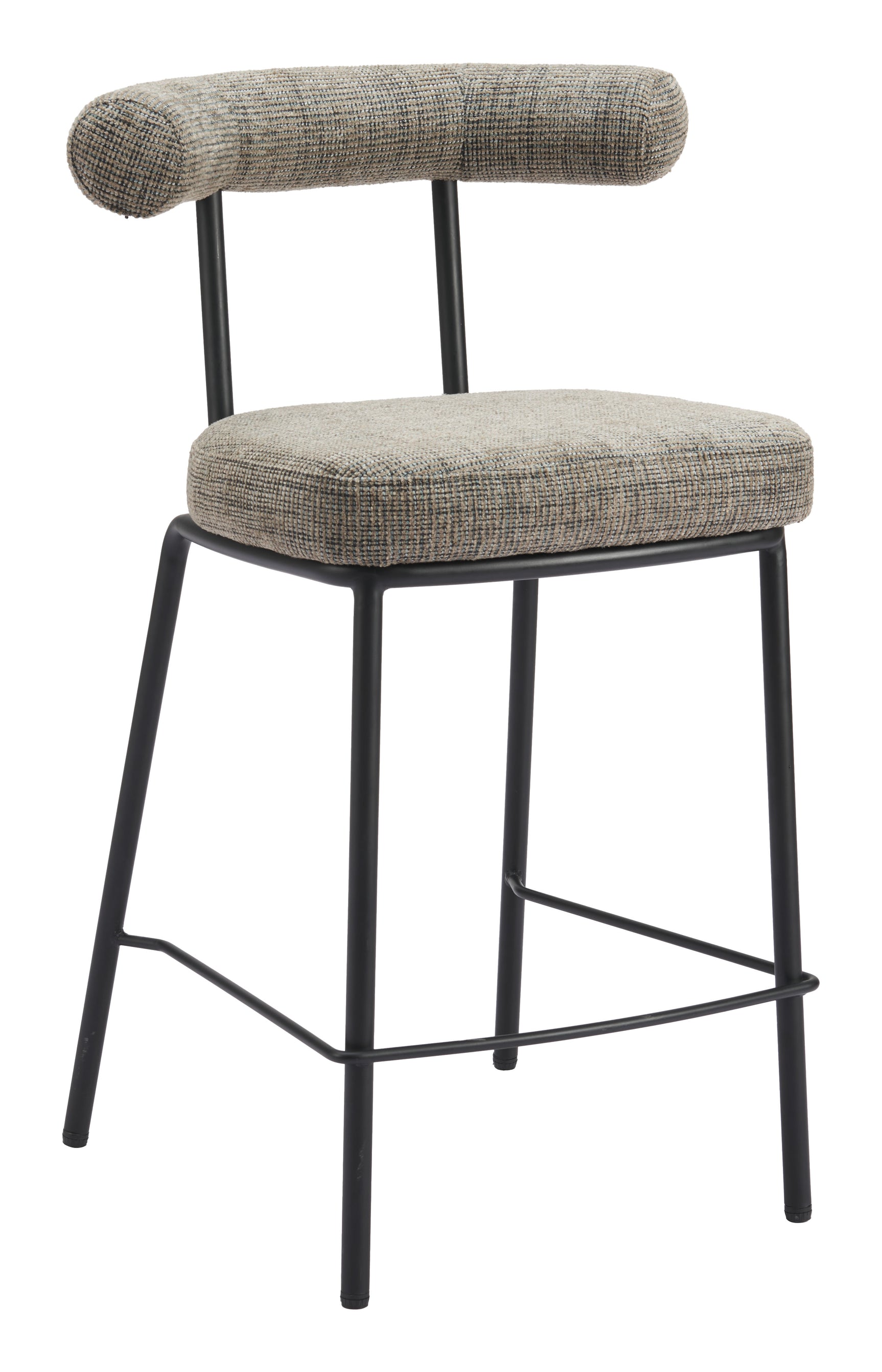 Kede Green Tweed Counter Stool - Ornate Home