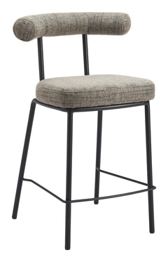 Kede Green Tweed Counter Stool - Ornate Home