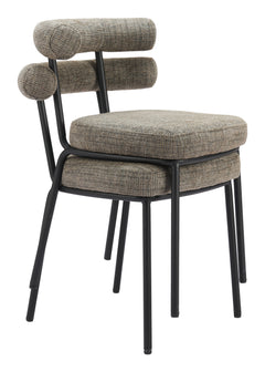 Kede Green Tweed Dining Chair (Set of 2) - Ornate Home