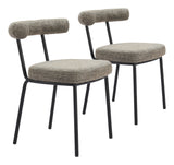 Kede Green Tweed Dining Chair (Set of 2) - Ornate Home