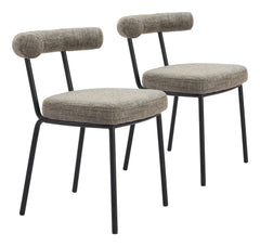 Kede Green Tweed Dining Chair (Set of 2) - Ornate Home