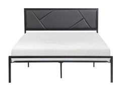 Keegan Gunmetal Queen Platform Bed - Ornate Home