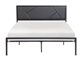 Keegan Gunmetal Queen Platform Bed - Ornate Home