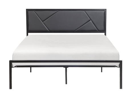 Keegan Gunmetal Queen Platform Bed - Ornate Home