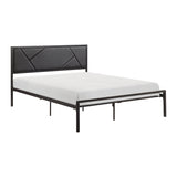 Keegan Gunmetal Queen Platform Bed - Ornate Home