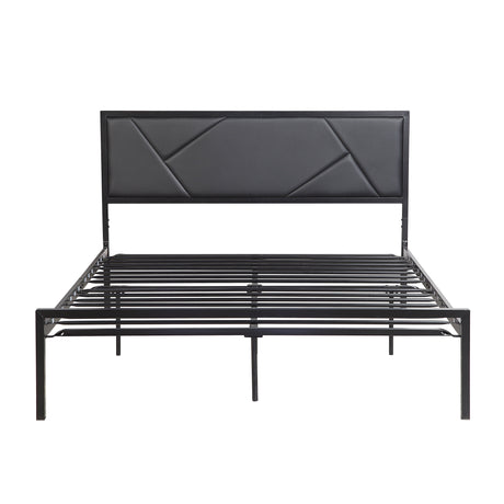 Keegan Gunmetal Queen Platform Bed - Ornate Home