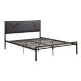 Keegan Gunmetal Queen Platform Bed - Ornate Home