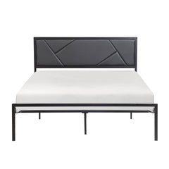 Keegan Gunmetal Queen Platform Bed - Ornate Home
