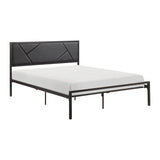 Keegan Gunmetal Queen Platform Bed - Ornate Home