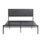 Keegan Gunmetal Queen Platform Bed - Ornate Home