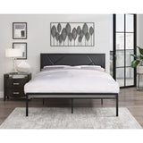 Keegan Gunmetal Queen Platform Bed - Ornate Home