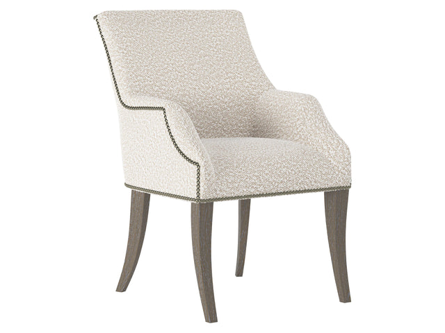 Keeley Portobello/Beige Fabric Arm Chair - Ornate Home