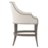 Keeley Portobello/White/Cream Fabric Counter Stool - Ornate Home