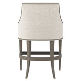 Keeley Portobello/White/Cream Fabric Counter Stool - Ornate Home