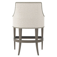 Keeley Portobello/White/Cream Fabric Counter Stool - Ornate Home