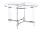 Keeling Chrome Dining Room Table - Ornate Home