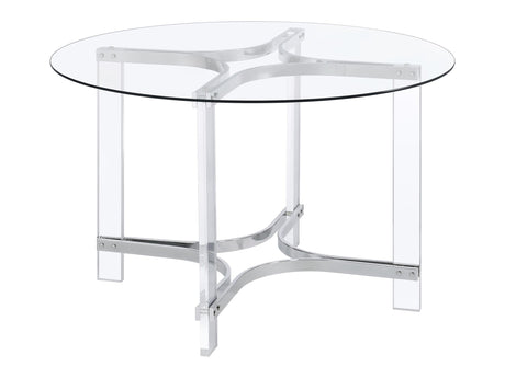 Keeling Chrome Dining Room Table - Ornate Home