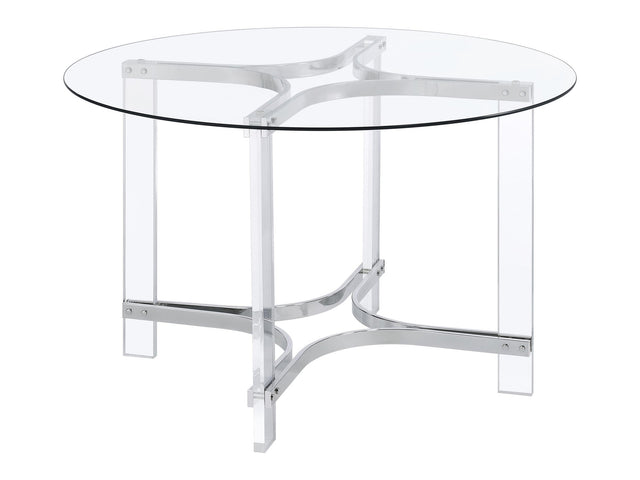 Keeling Chrome Dining Room Table - Ornate Home